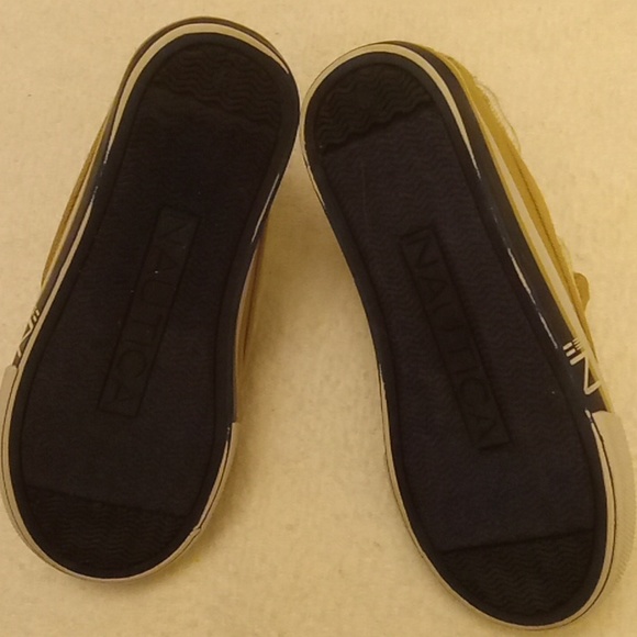 Nautica kids size 9 tan canvas top adjustable strap - Picture 8 of 8